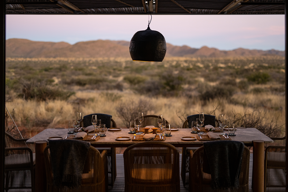 Al Fresco dining at the Loapi Camp