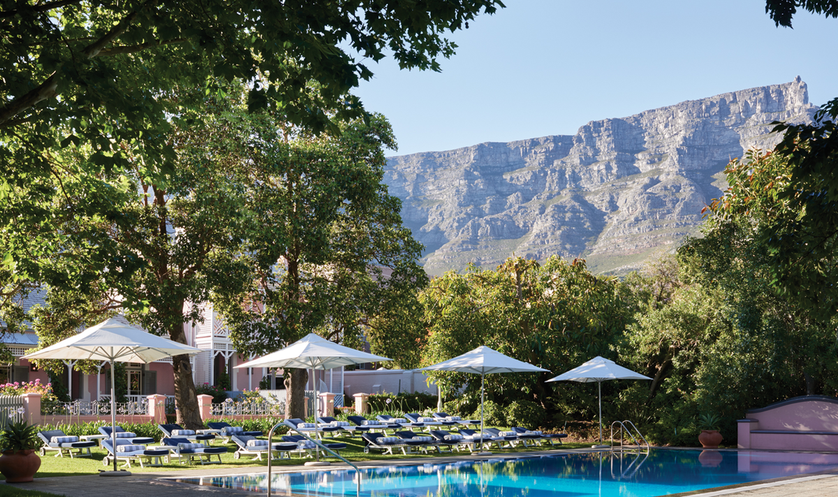 Belmond Mount Nelson Hotel - Pool with Table Mountain in the background