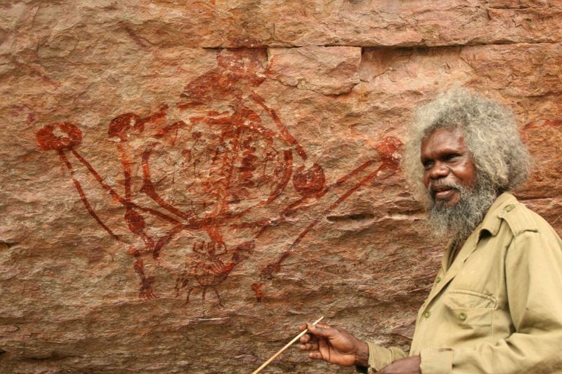 An Aboriginal guide in the Red Centre