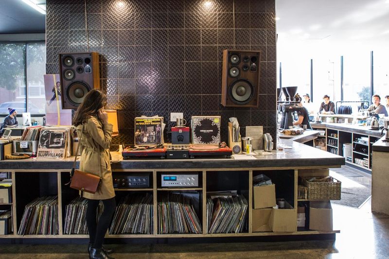 A music coffee shop in Victoria