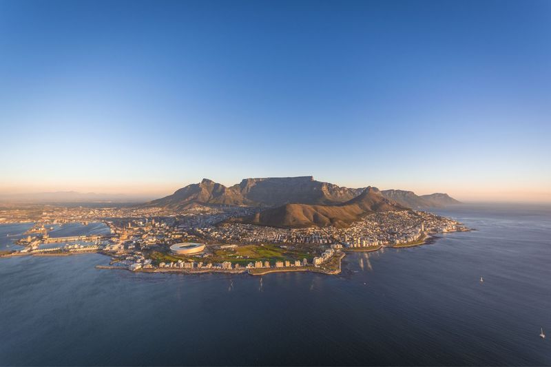Helicopter tour of Cape Town, South Africa