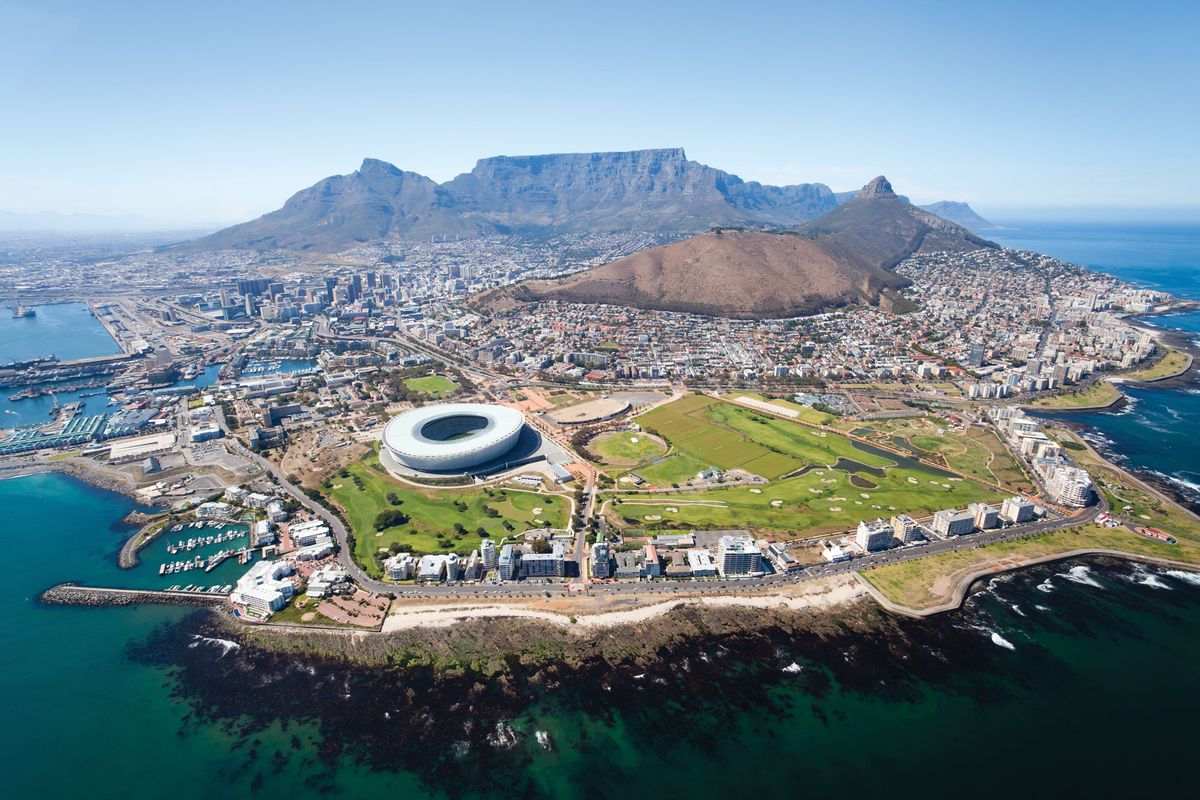 Aerial View of Cape Town