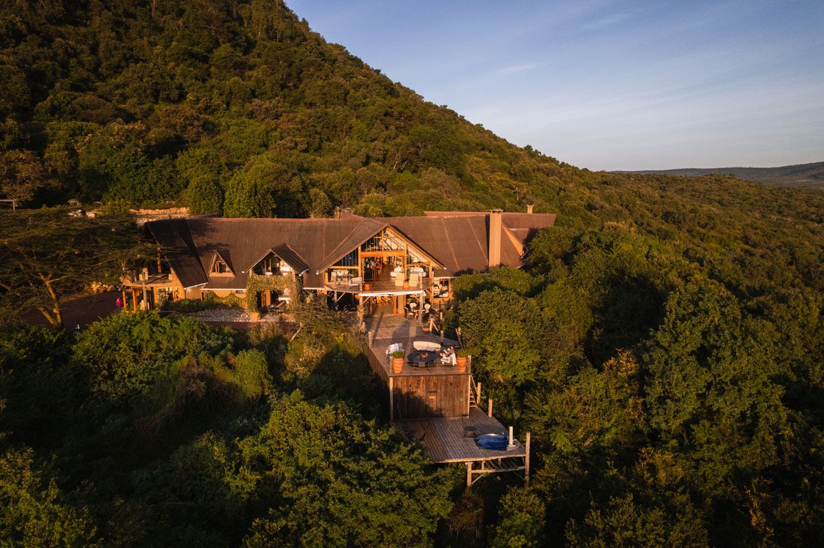 CottarsBushVilla Ariel View for A Century of Safari Legacy Renewed: Cottar's Unveils Luxe Modern Refurbishments