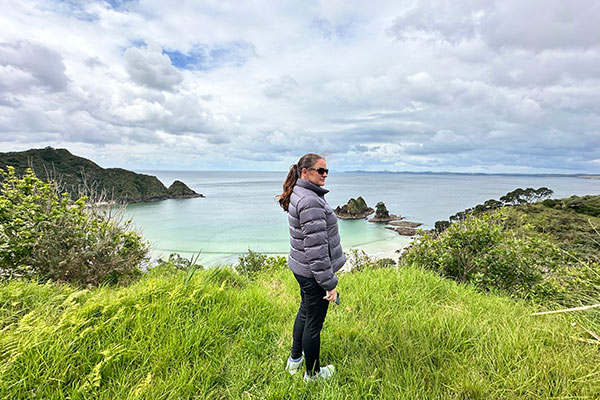 A secluded beach at Kauri Cliffs.
