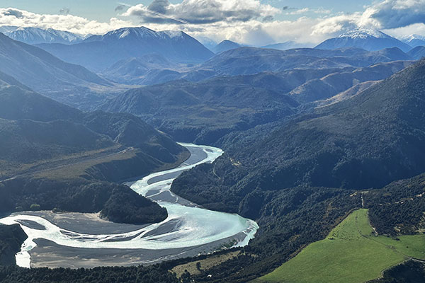 View from the helicopter