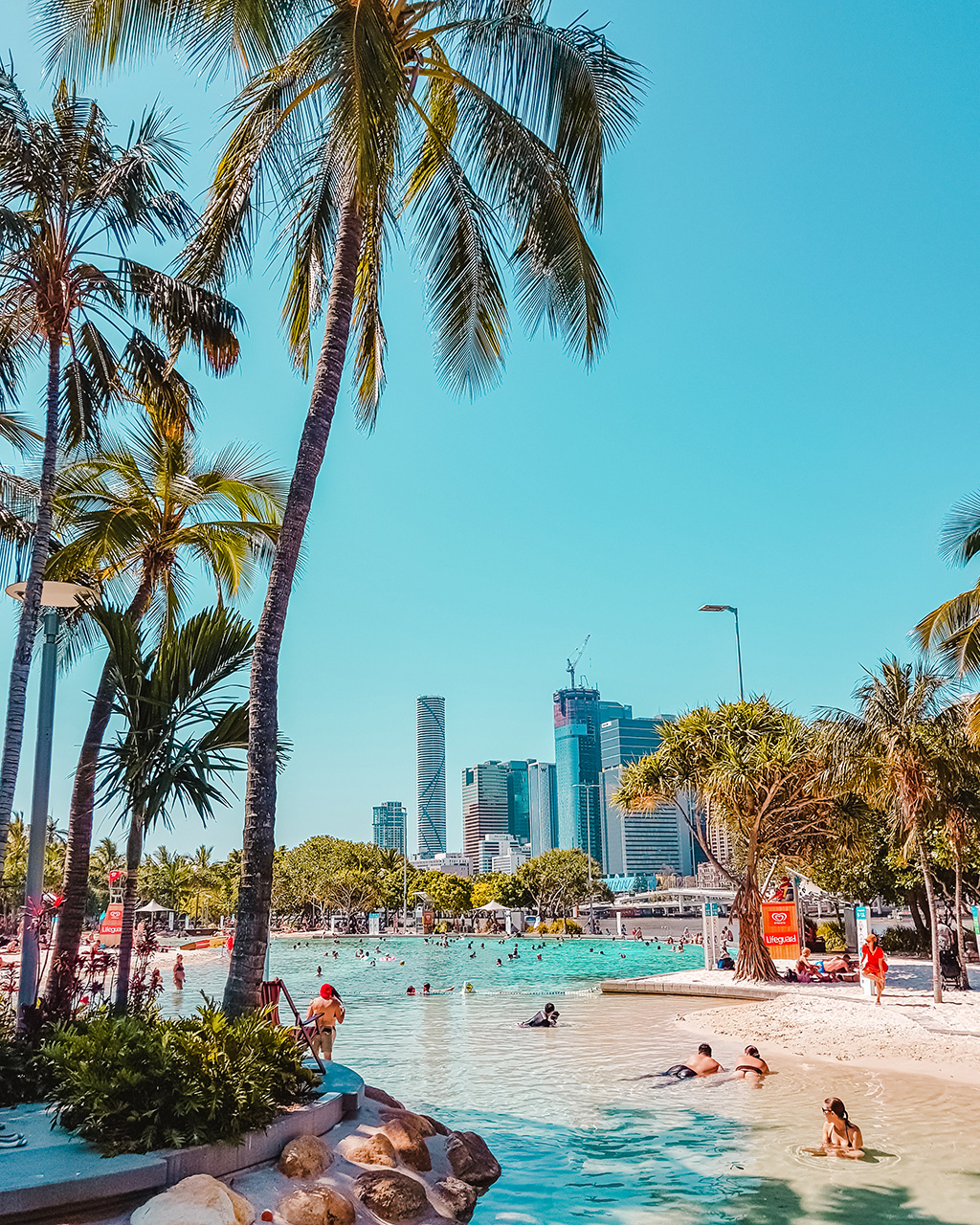 Streets Beach on the South Bank of the Brisbane River