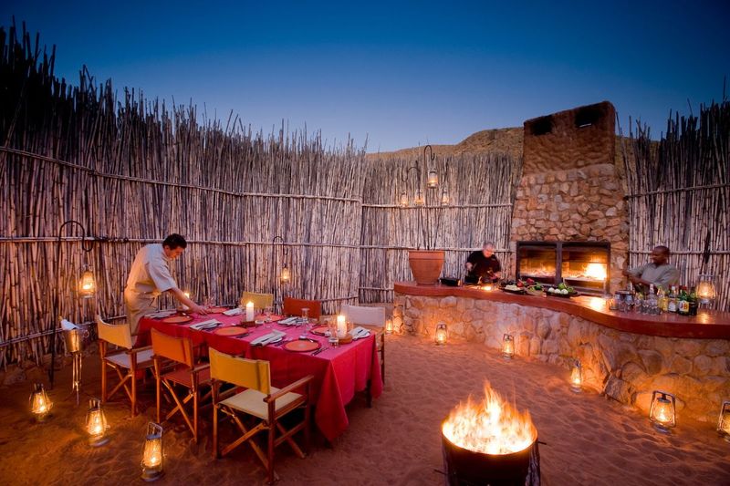 boma at an exclusive-use villa in South Africa