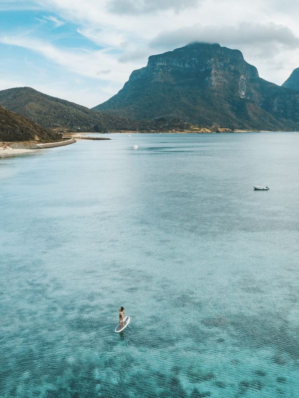 Paddleboarding Lord Howe Island