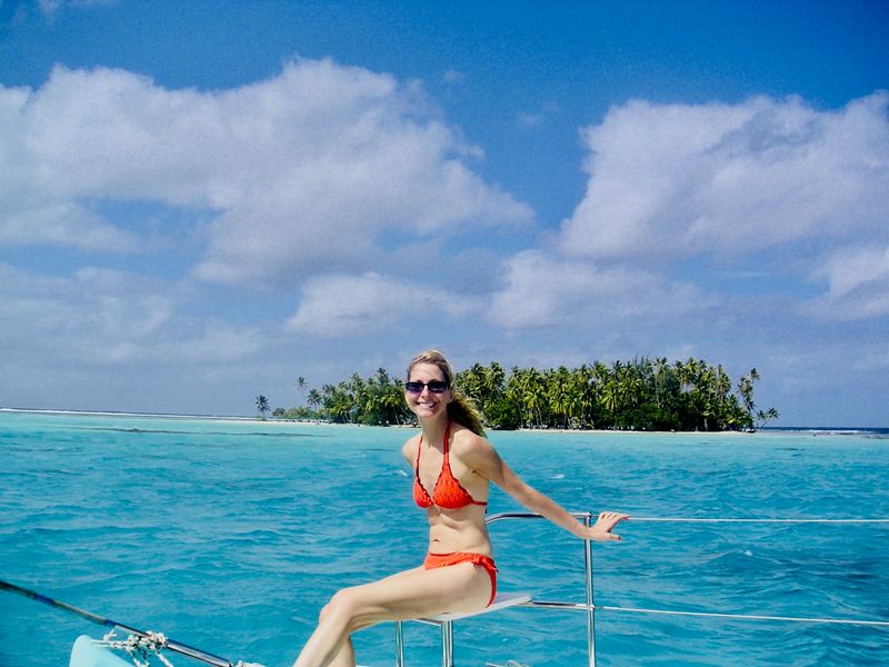 Linda Swain in Tahiti