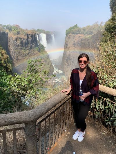 Jacqueline McDonald at Victoria Falls