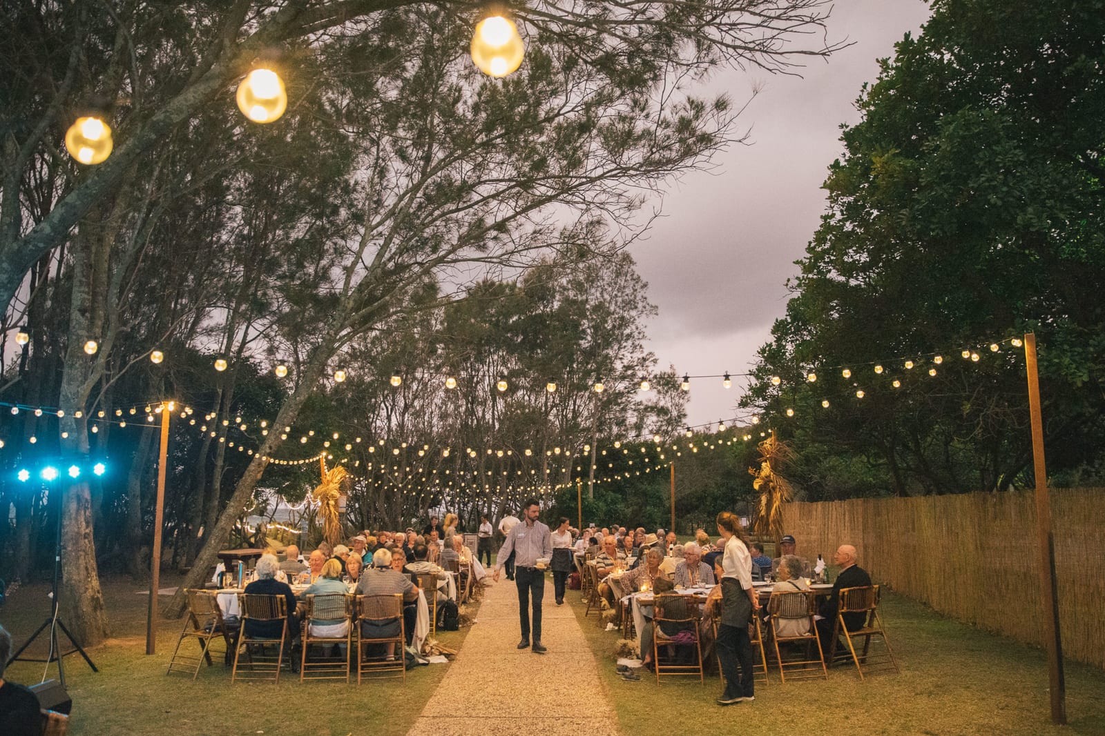 Guests at the Great Southern's beachside dining Off Train Experience in Coffs Harbour