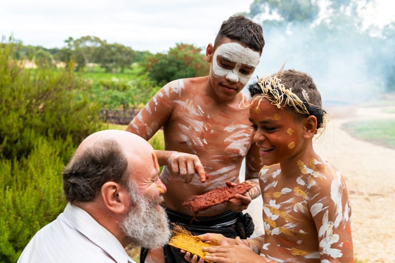 Ngadjuri cultural experience with ochre body painting in South Australia