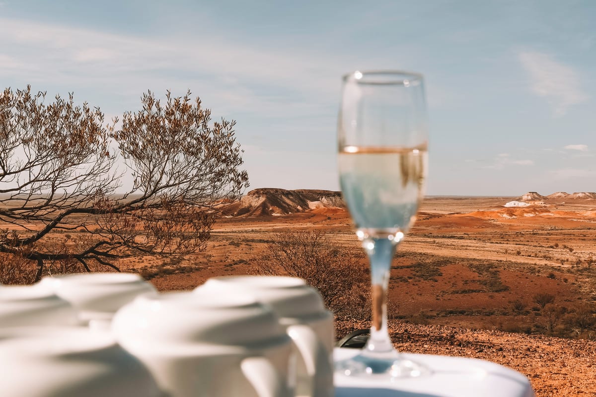 Outback landscape near Coober Pedy, South Australia, a stop on The Ghan Expedition