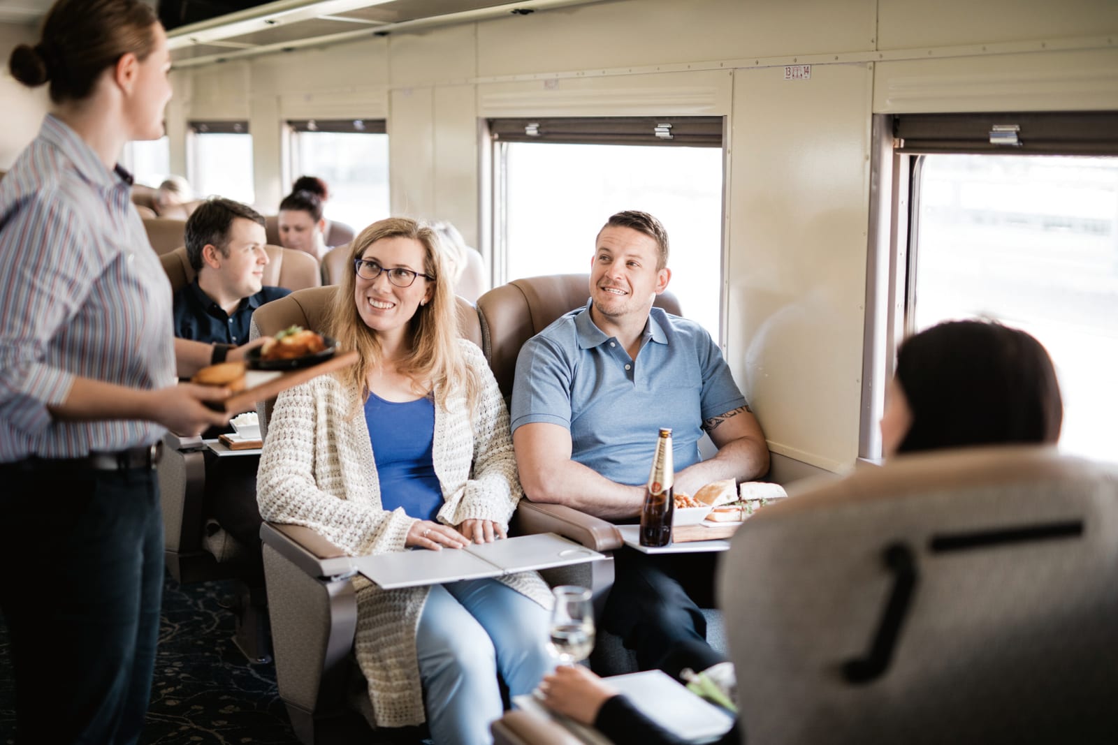 Onboard seating aboard The Overland