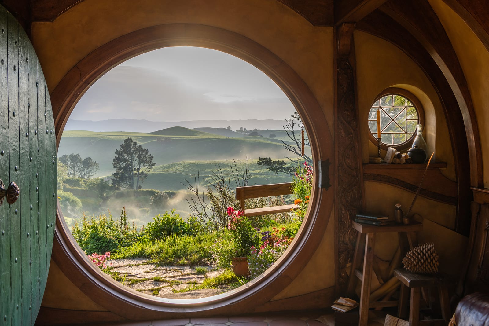 Hobbiton Movie Set on a working sheep farm in Matamata